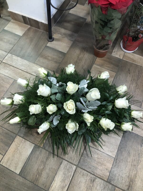 Részvét rózsacsokor